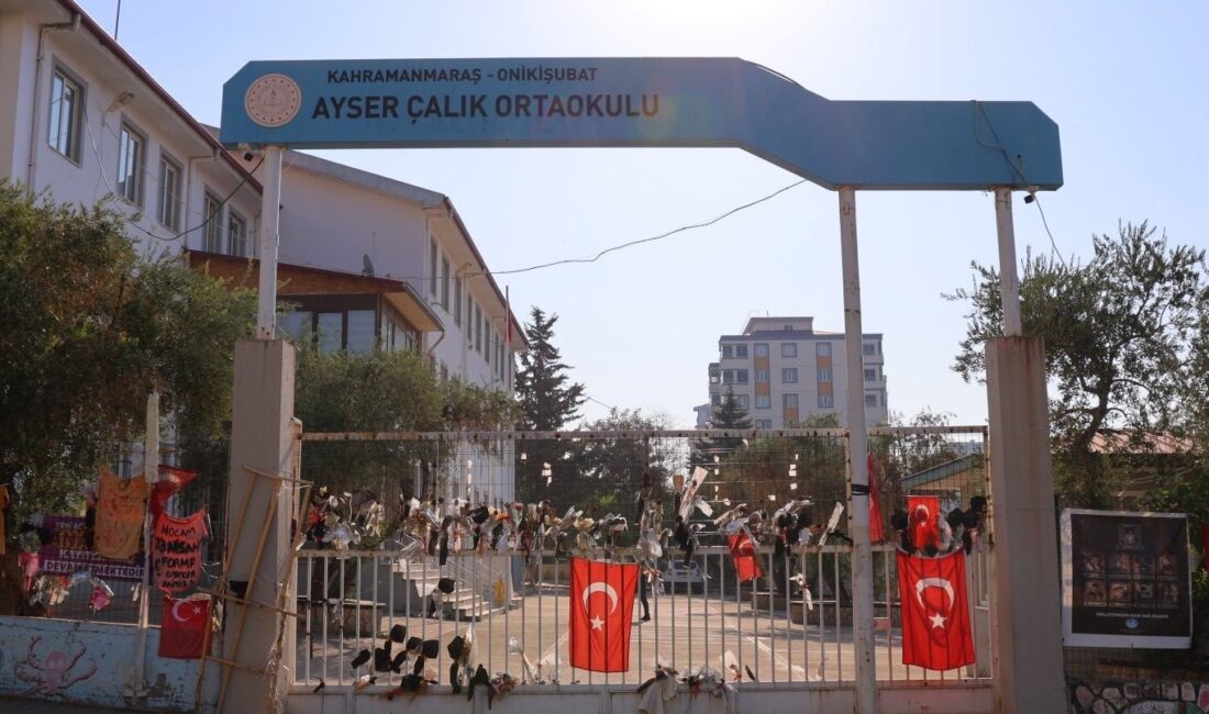 Kahramanmaraş’ta bulunan Ayser Çalık Ortaokulu'nda meydana gelen ve eğitim camiasını