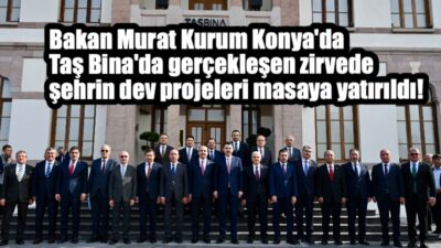 Çevre, Şehircilik ve İklim Değişikliği Bakanı Murat Kurum, bir dizi