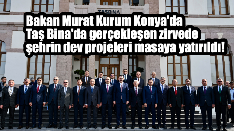 Çevre, Şehircilik ve İklim Değişikliği Bakanı Murat Kurum, bir dizi