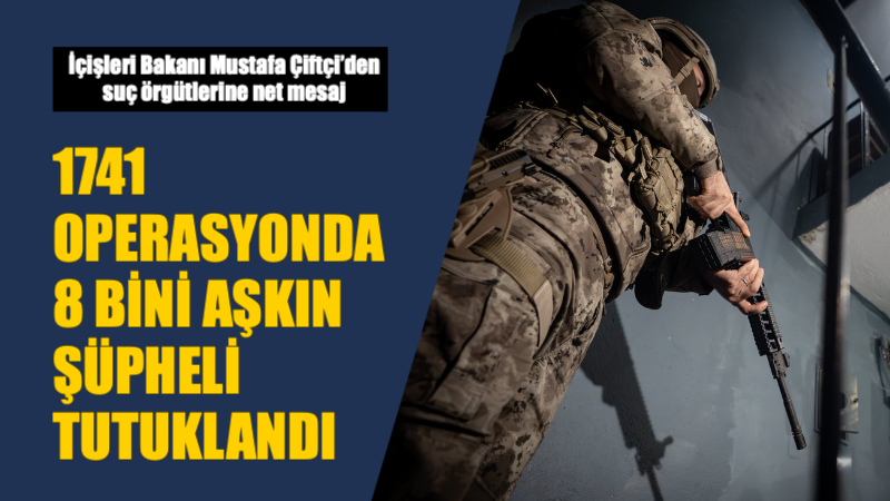 Türkiye genelinde organize suç odaklarına, kaçakçılık ağlarına ve mali suç