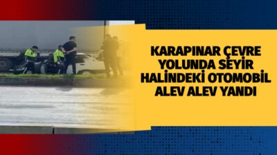 Konya’nın Karapınar ilçesinde çevre yolu üzerinde seyir halinde bulunan bir