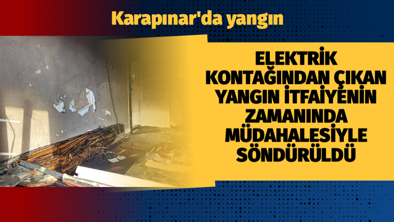 Konya’nın Karapınar ilçesinde, mahalle sakinlerine büyük bir korku yaşatan ani